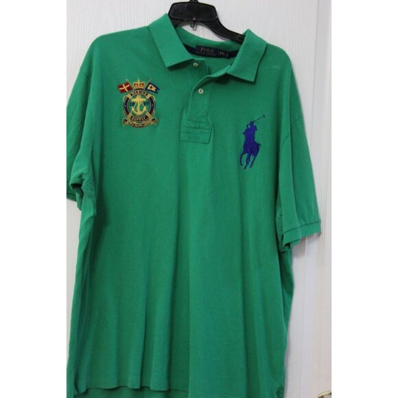 Polo Ralph Lauren Big Pony Marine Supply Sailing Crest Polo Shirt Size XXL - Picture 1 of 8